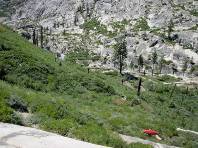 Devil's Postpile, CA with 4CRS paddler Ben Luck