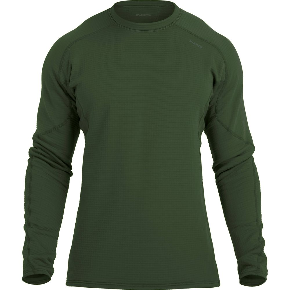 The NRS Lightweight Shirt - Men's is a green shirt that offers sun protection.