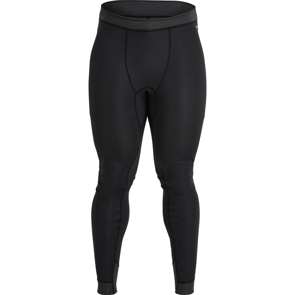 Men's NRS Hydroskin 0.5mm Pants, featuring visible stitching and an elastic waistband, are shown against a white background.