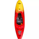 A red and yellow Flow kayak by Jackson Kayak on a white background.
