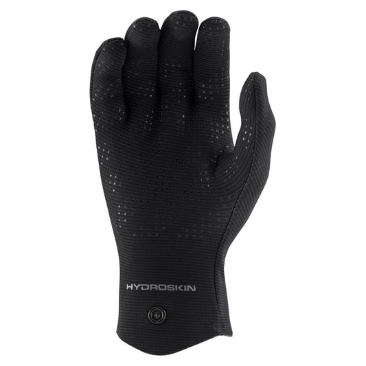 The NRS Hydroskin 0.5mm Gloves - Men's, featuring a neoprene core and dotted texture, are ideal for water activities.