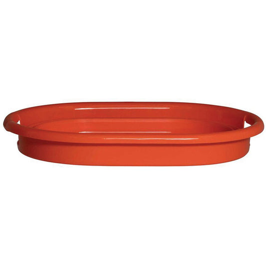 Red oval Flexware Tub baking dish with durable handles by Liberty Mountain.