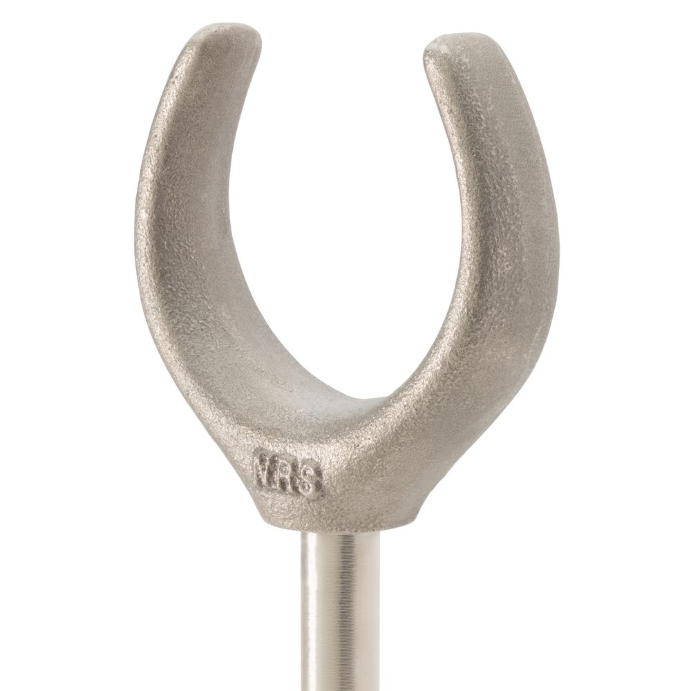 The NRS 1/2" Shank Bronze Oarlock is a metal oarlock with a U-shaped bracket, precision turned from durable manganese bronze alloy to secure and pivot oars on your boat.