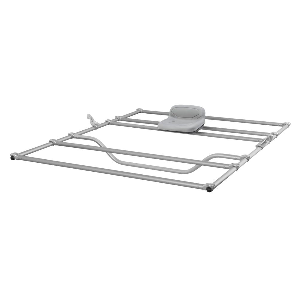 The Bighorn II Raft Frame by NRS is a collapsible modular aluminum frame with a foldable seat, offering convenient and versatile mobility aid.