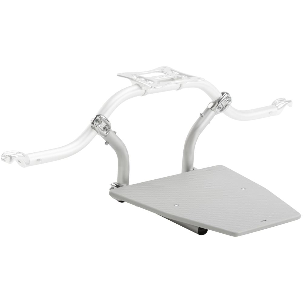 NRS Frame Casting Platforms feature a white metal rear rack with an integrated seat plate and two side support arms, made from durable HDPE construction.