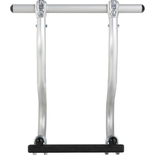 The U-Style Raft Motor Mount by NRS is as durable as a metal exercise pull-up bar with a rectangular foam grip at the base.