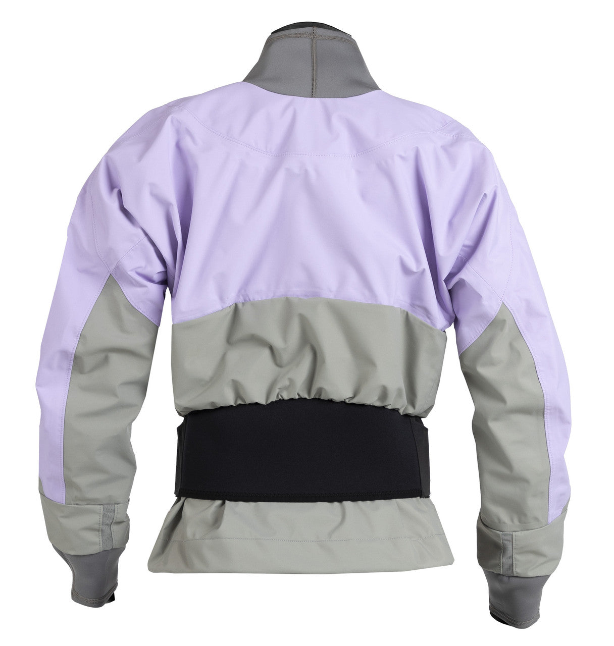 A Kokatat Stoke Dry Top (Hydrus 3.0) - Women's purple and grey jacket.
