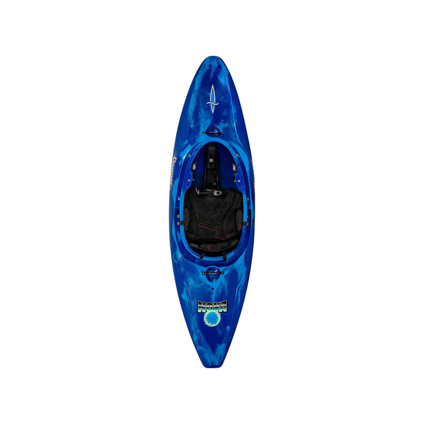 Blue Smoke full slice river play whitewater kayak.The Dagger Nova and Supernova are uniquely designed for 2 different paddler size ranges so you can saddle up, slice, surf, and spin your way to hours of amusement.