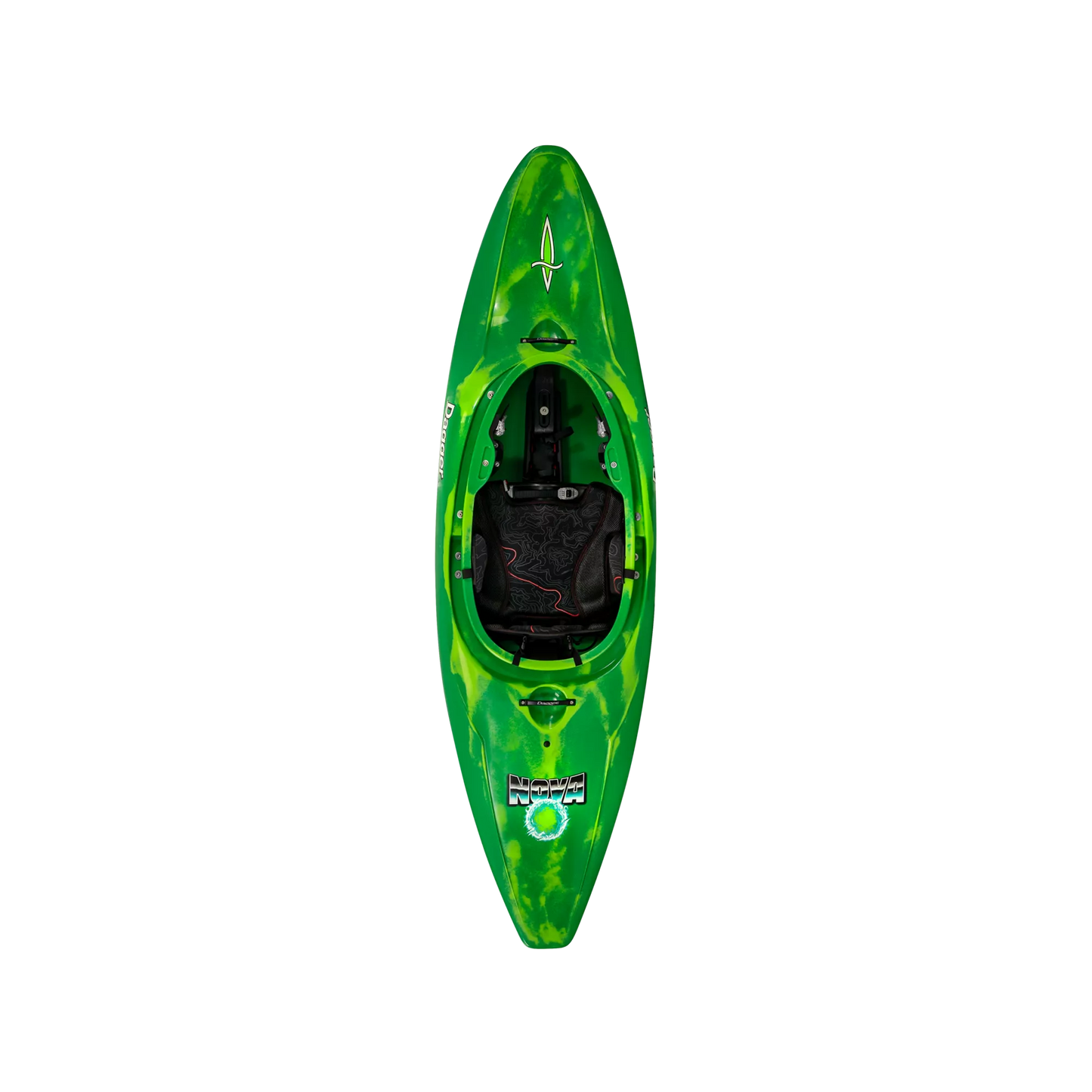 Green Smoke full slice river play whitewater kayak.The Dagger Nova and Supernova are uniquely designed for 2 different paddler size ranges so you can saddle up, slice, surf, and spin your way to hours of amusement.