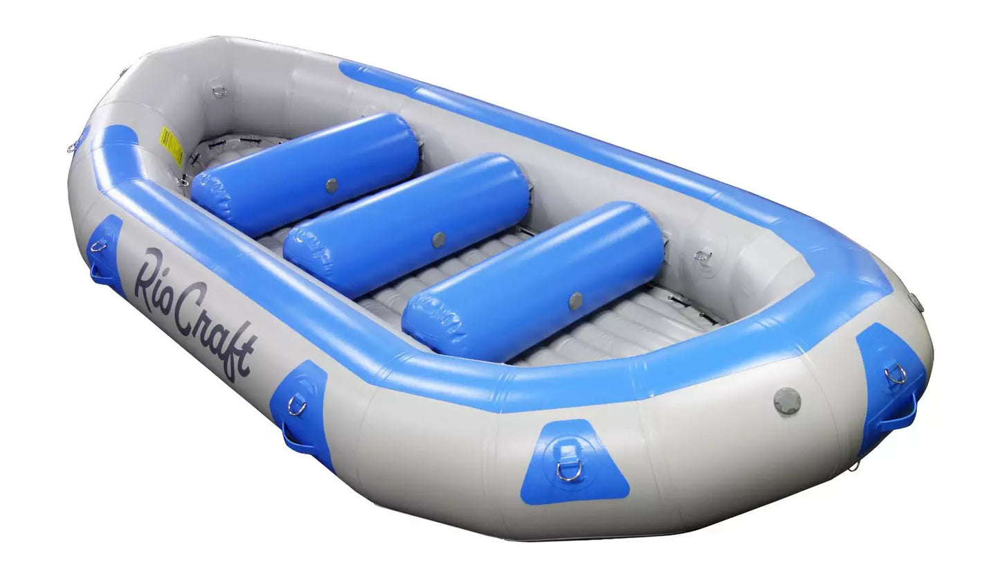 A Colorado Rafts fishing-friendly raft by Rio Craft.