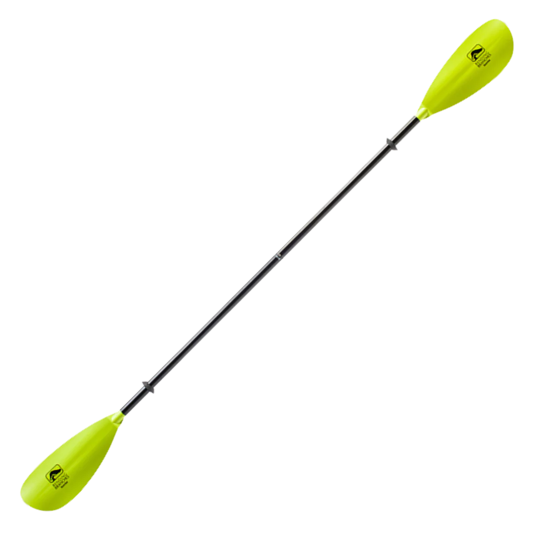 Featuring the Sunrise Fiberglass 2P needs work, tandem / 2 person rec kayak manufactured by AquaBound shown here from a second angle.