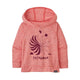 Patagonia Baby Cap Cool Daily Hoody in pink and purple.