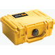 A yellow Pelican 1120 case on a white background.