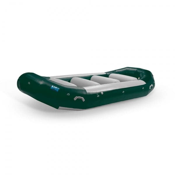 Featuring the R-Series Rafts raft manufactured by AIRE shown here from one angle.