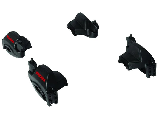 Featuring the KeelOver canoe accessory, transport manufactured by Yakima shown here from one angle.