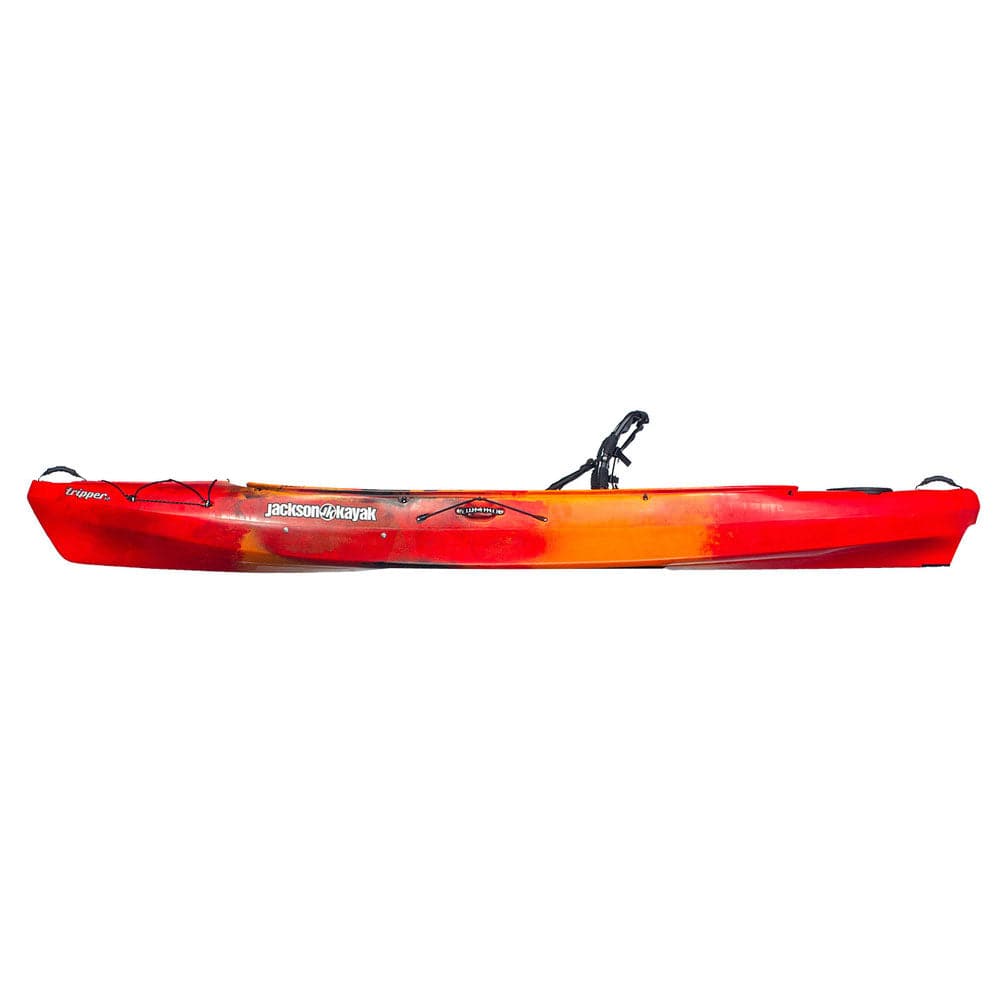 Featuring the Tripper 12 sit-inside rec / touring kayak manufactured by Jackson Kayak shown here from a second angle.