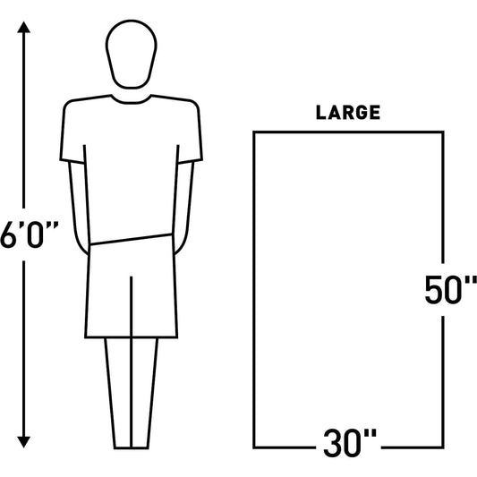 Featuring the Quick Dry Microfiber Pack Towel camp, dishes, kitchen, pack towel, water manufactured by Gear Aid shown here from a second angle.