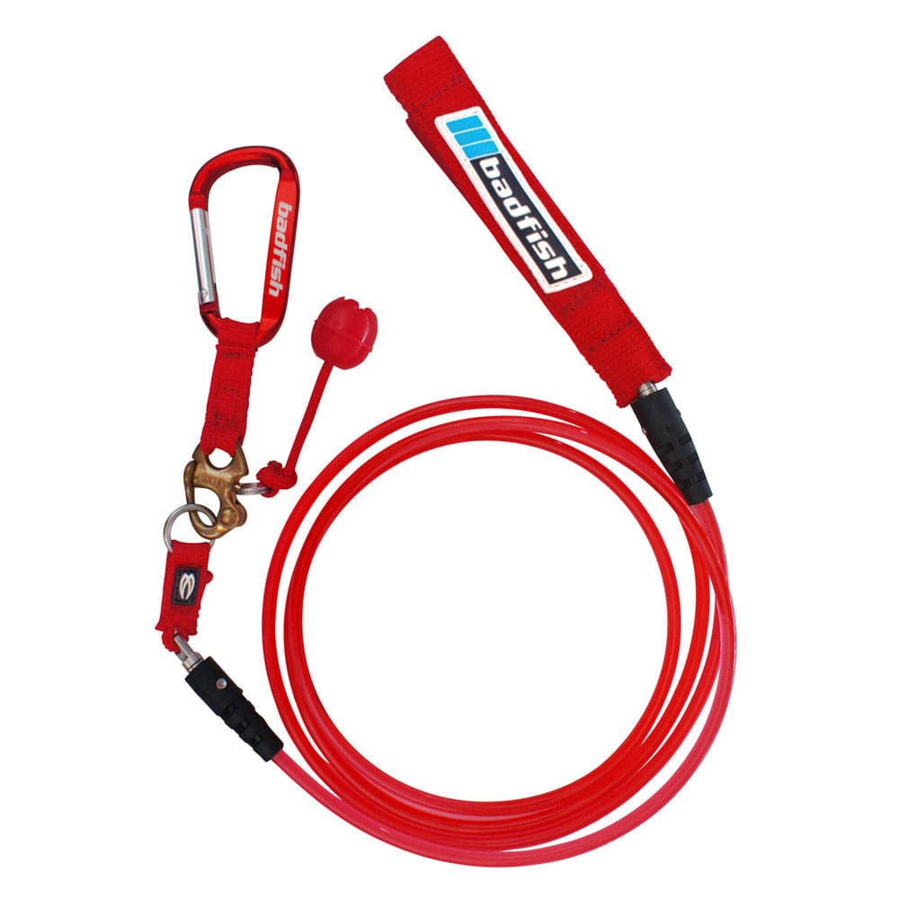 Featuring the Re-Leash 6 Ft Straight sup accessory, sup fin manufactured by Badfish shown here from one angle.