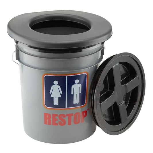 Featuring the Restop Commode toilet system manufactured by NRS shown here from one angle.