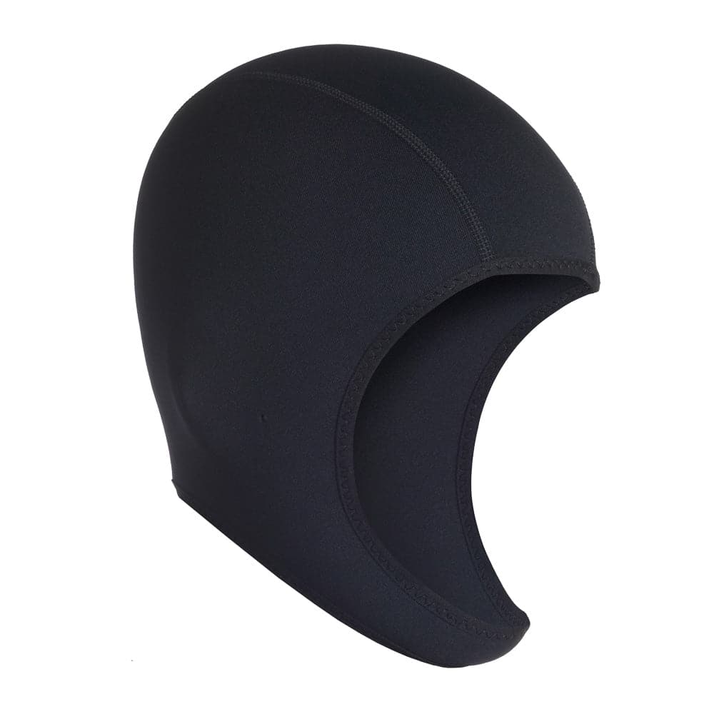 Featuring the Thermo Hood men's thermal layering, pogie, skull cap, women's thermal layering manufactured by Immersion Research shown here from one angle.