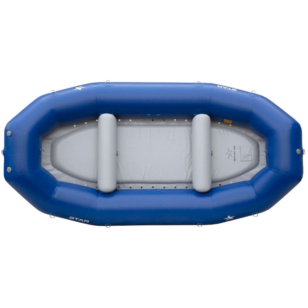 Featuring the STAR Outlaw Rafts raft manufactured by NRS shown here from a fifth angle.