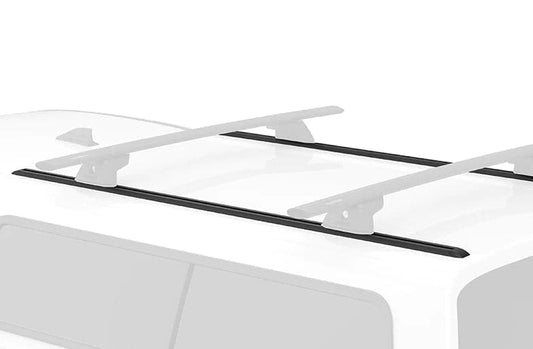 Featuring the 42 in. Tracks w/ PlusNuts roof rack manufactured by Yakima shown here from one angle.