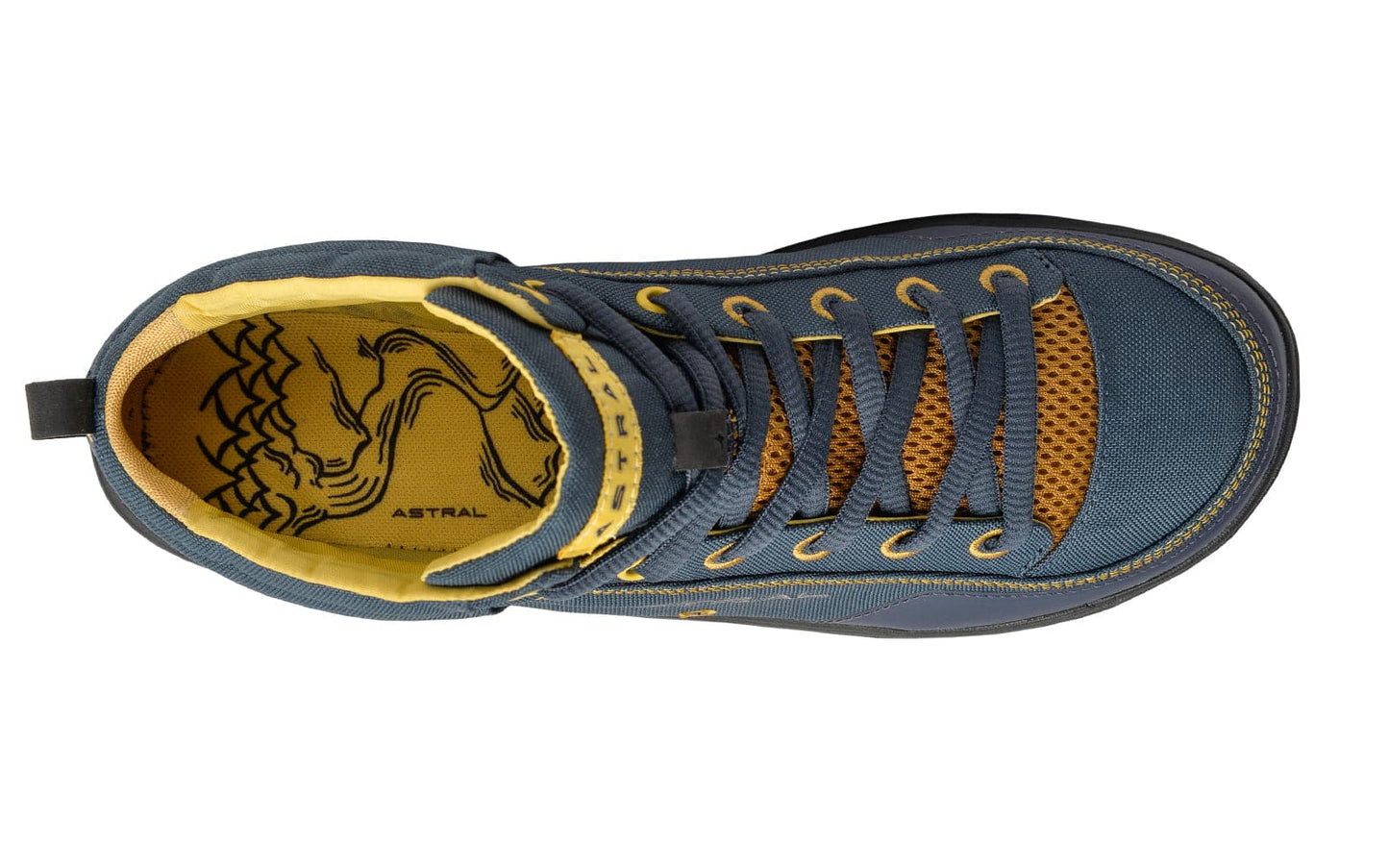 Featuring the Rassler 2.0 men's footwear, women's footwear manufactured by Astral shown here from a third angle.