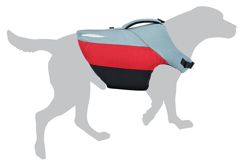 Featuring the Bird Dog PFD dog pfd manufactured by Astral shown here from a fourth angle.