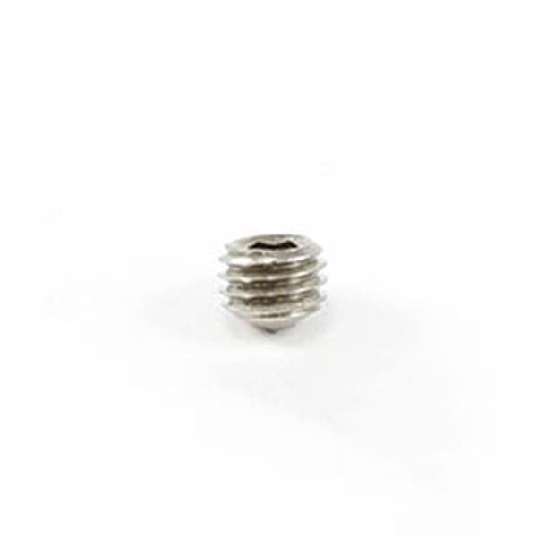 A small Coyote River Gear Bimini Set Screw, made from stainless steel with a flat top, displayed on a plain white background; ideal for replacement use.