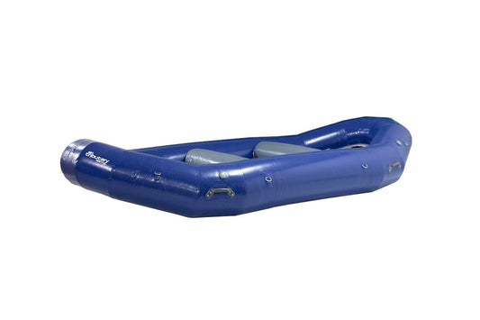 Featuring the Tributary HD 14 Self Bailing Raft raft manufactured by AIRE shown here from one angle.