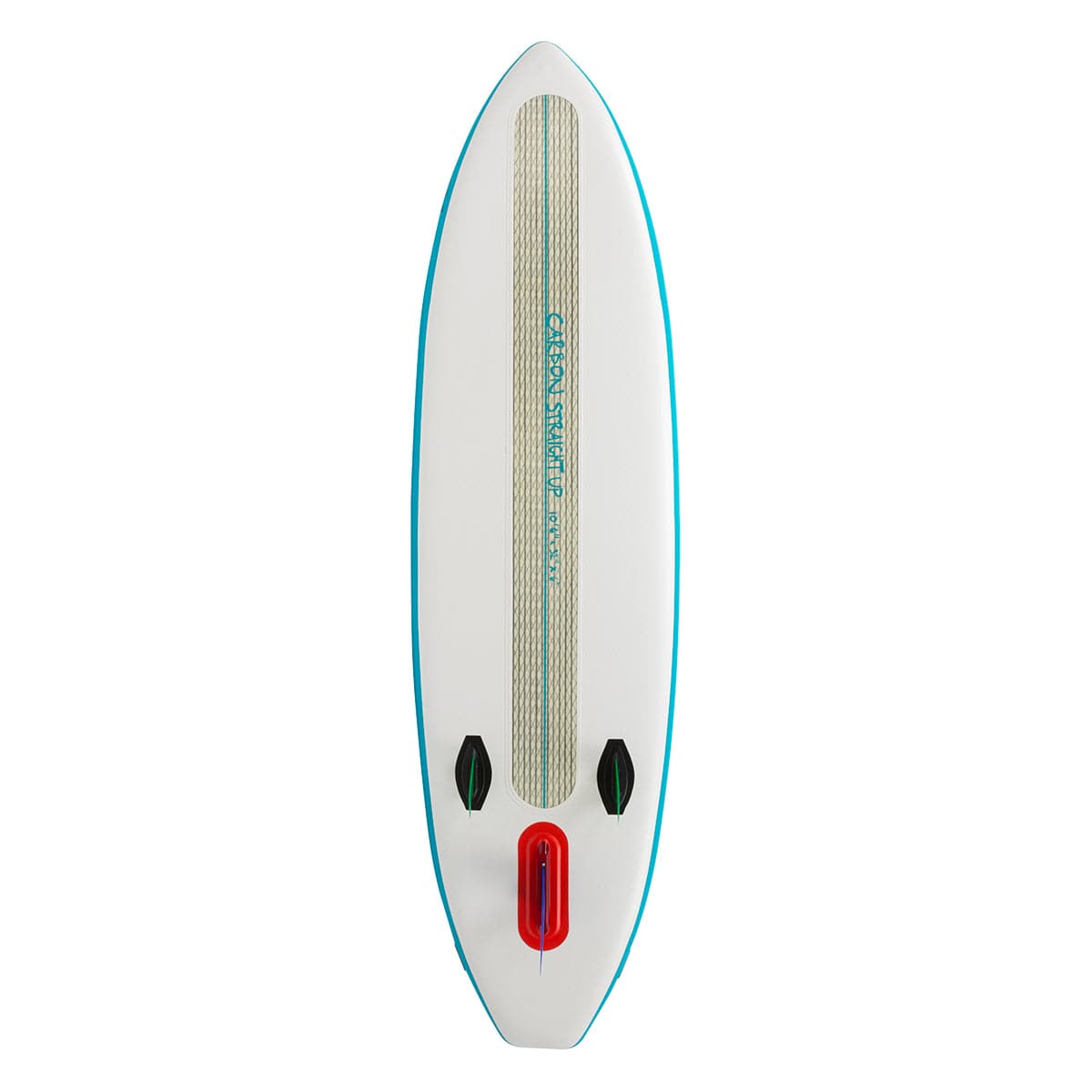 Featuring the Carbon Straight Up 10'6 Inflatable SUP inflatable sup manufactured by Hala shown here from a second angle.