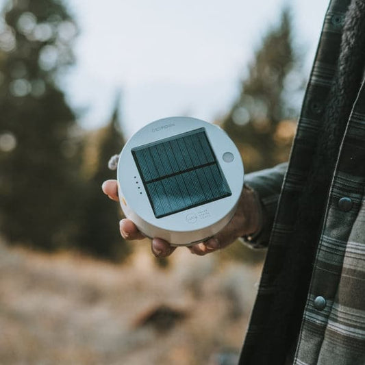 Featuring the Luci Color Solar String Lights electronic, flashlight, gift for kayaker, gift for paddle boader, gift for rafter, headlamp, speaker manufactured by MPowerd shown here from a second angle.