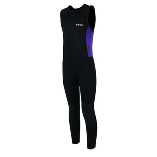 Featuring the Used Youth Wetsuit - Famer Bill used paddle gear, used pfd, used skirt manufactured by NRS shown here from a second angle.