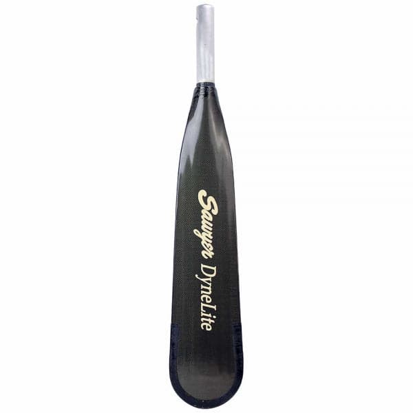 Featuring the DyneLite Blade oar blade manufactured by Sawyer shown here from a second angle.