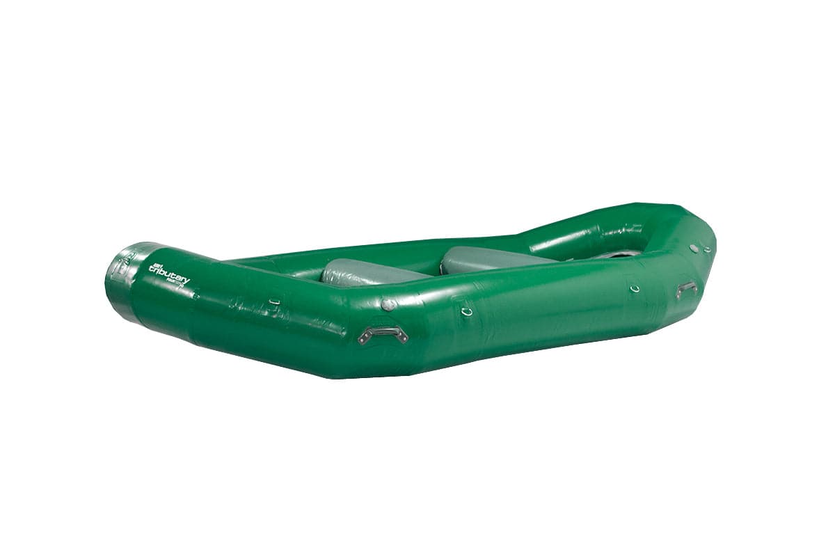 Featuring the Tributary HD 14 Self Bailing Raft raft manufactured by AIRE shown here from a second angle.
