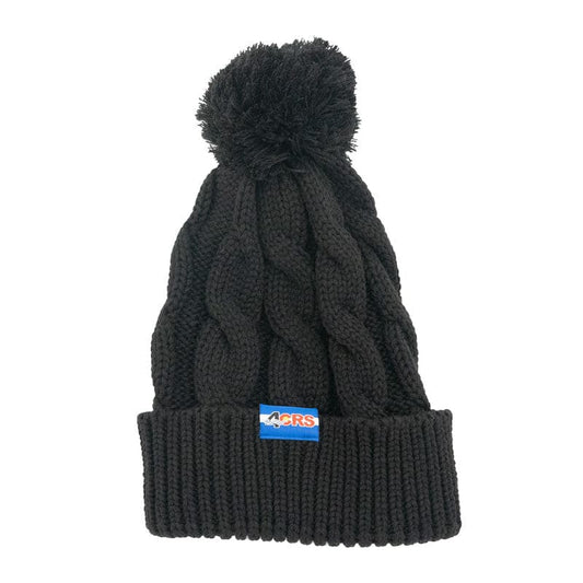 Featuring the 4CRS Jacquard Knit Hat 4crs logo wear, men's sun wear, men's thermal layering, women's sun wear, women's thermal layering manufactured by 4CRS shown here from a second angle.