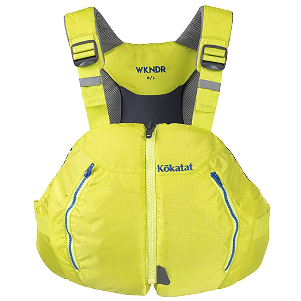 Featuring the WKNDR PFD fishing pfd, men's pfd, women's pfd manufactured by Kokatat shown here from a sixth angle.