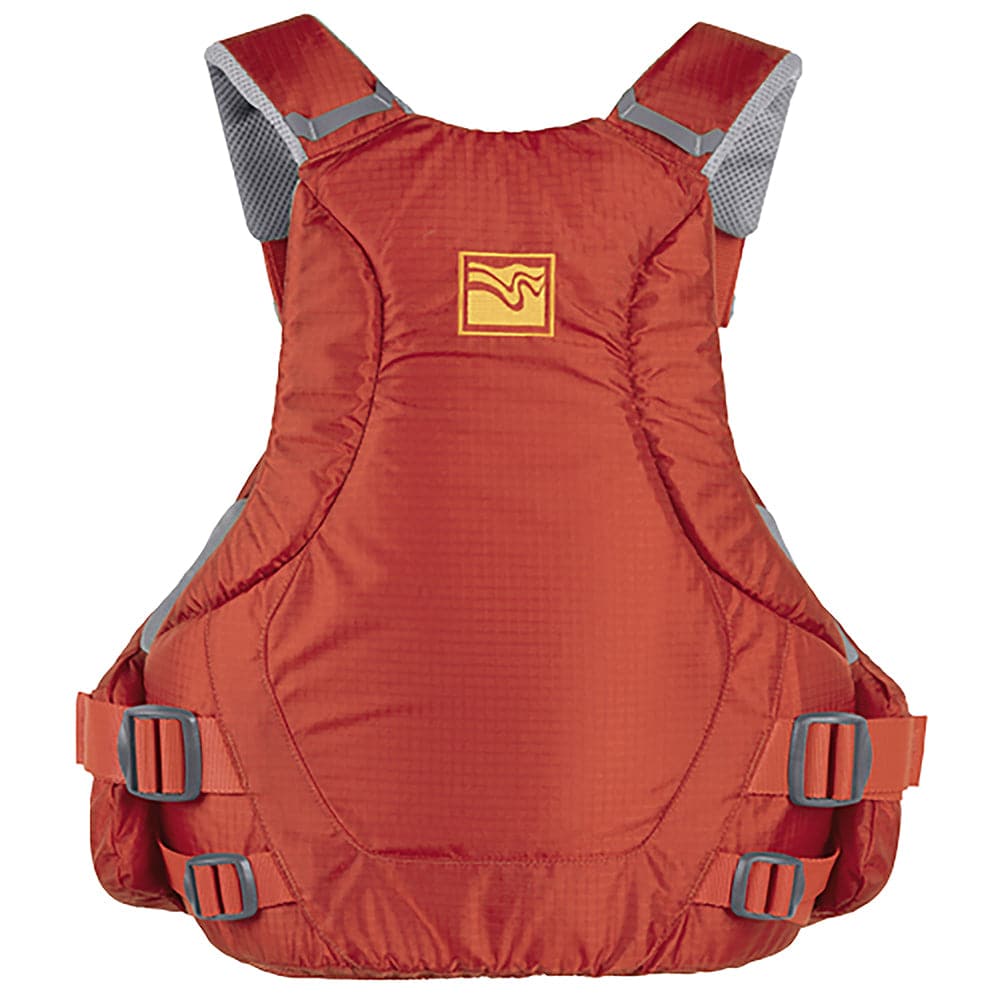 Featuring the WKNDR PFD fishing pfd, men's pfd, women's pfd manufactured by Kokatat shown here from an eighth angle.