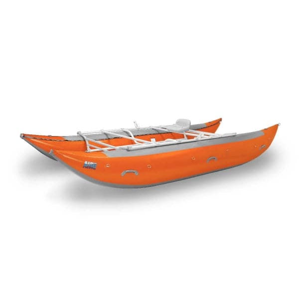 Featuring the Leopard 18' Cataraft cataraft manufactured by AIRE shown here from a seventh angle.