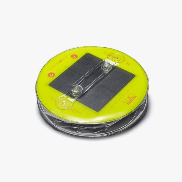 Featuring the Luci Outdoor 2.0 flashlight, headlamp manufactured by MPowerd shown here from a third angle.
