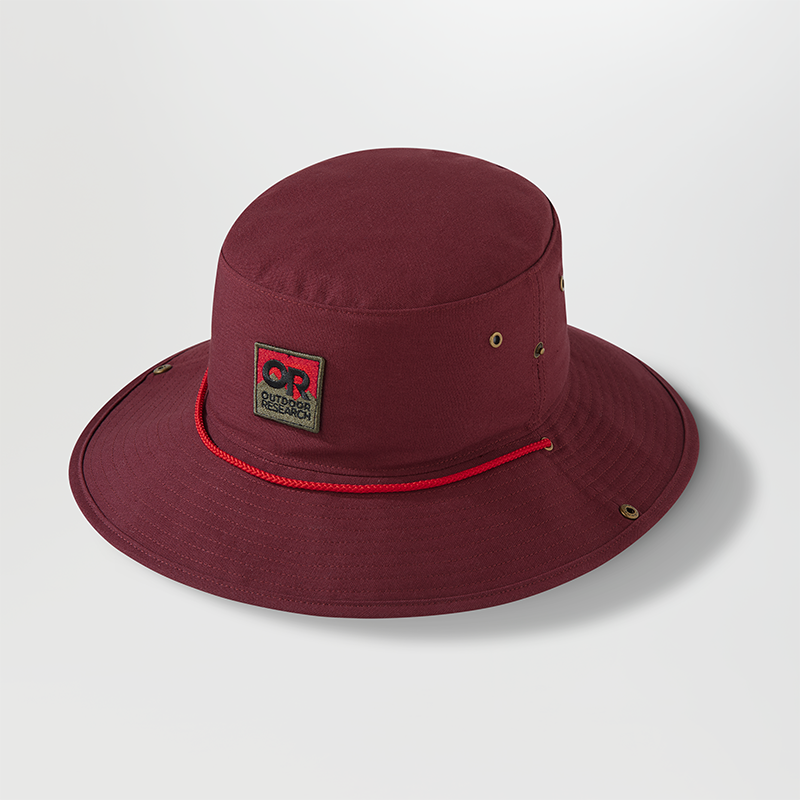 Featuring the Moab Sun Hat hat, visor manufactured by OR shown here from a sixth angle.