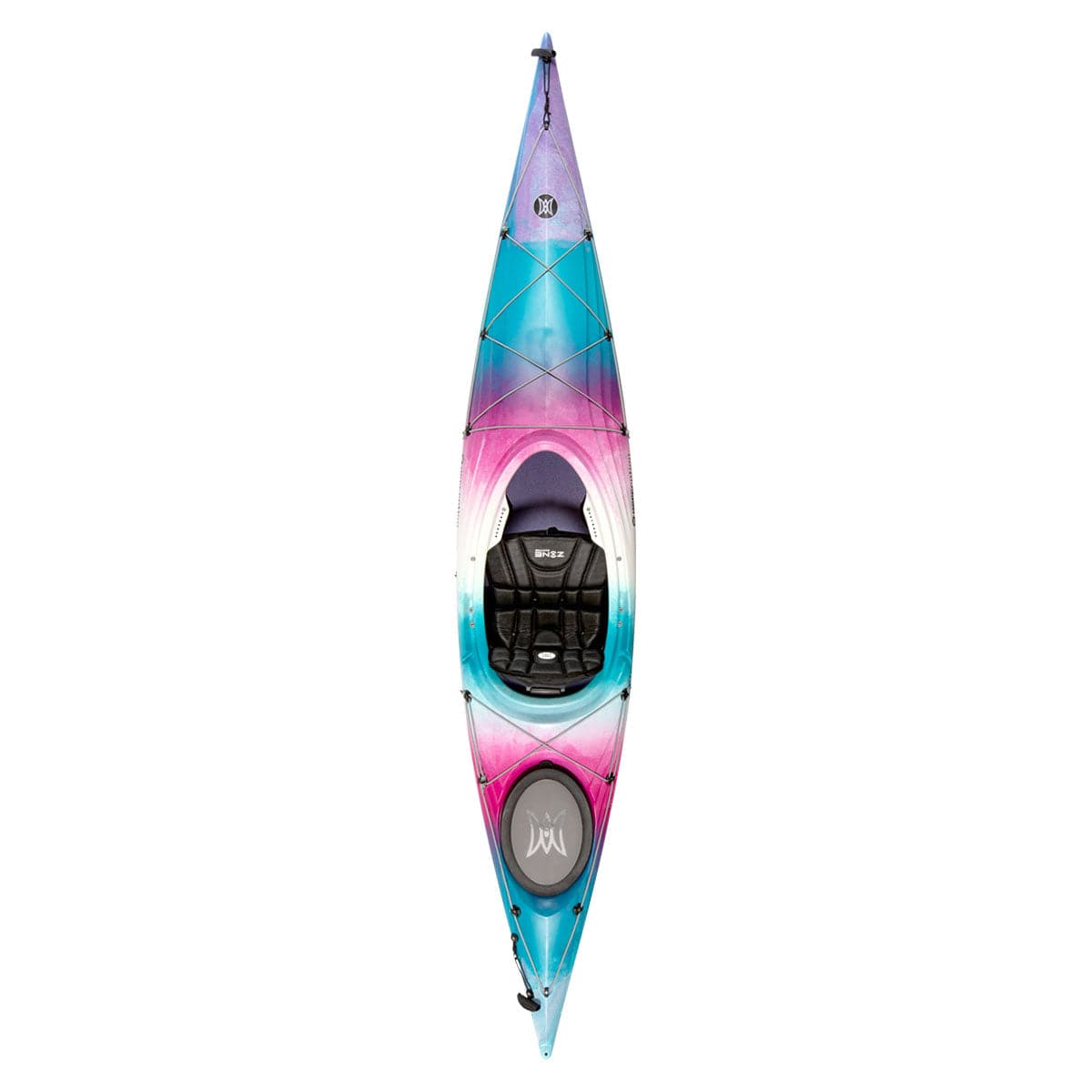 Featuring the Expression 11.5 expedition touring / sea kayak, sit-inside rec / touring kayak manufactured by Perception shown here from a second angle.
