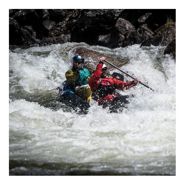 Featuring the Shred Apart 4-Piece Kayak / Canoe Paddle breakdown paddle, carbon fiber whitewater paddle, hand paddle, ik paddle, pack raft paddle manufactured by AquaBound shown here from a second angle.