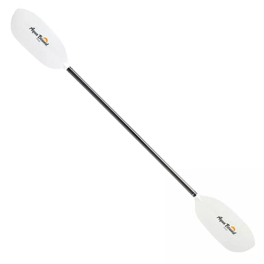 Featuring the Shred Kayak Paddle carbon fiber whitewater paddle, entry level whitewater paddle, fiberglass whitewater paddle manufactured by AquaBound shown here from a seventh angle.