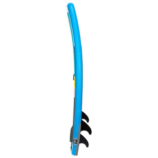 Featuring the iSK8 Wiki river surfing, whitewater sup manufactured by Badfish shown here from a second angle.