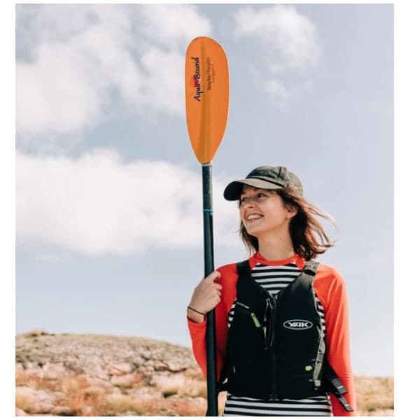 Featuring the StingRay Fiberglass Paddle fishing kayak paddle, fishing paddle, touring / rec paddle manufactured by AquaBound shown here from a second angle.