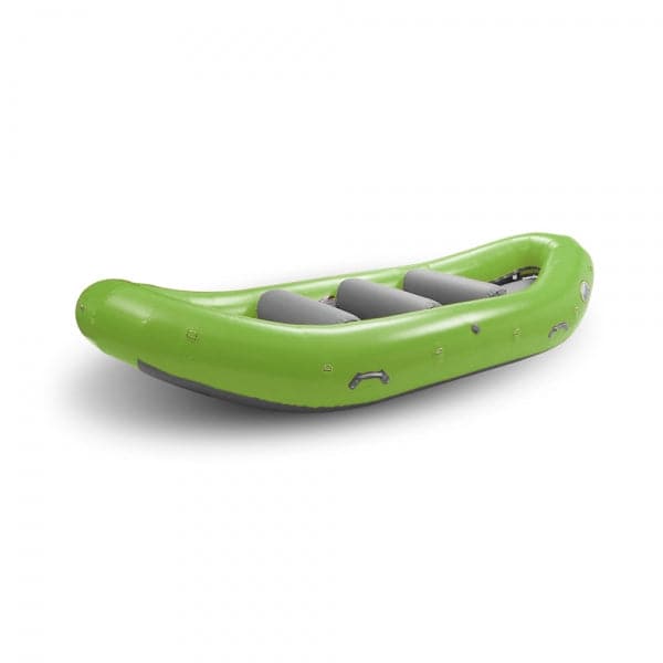 Featuring the Super Duper Puma 14 fishing raft, raft manufactured by AIRE shown here from a seventh angle.