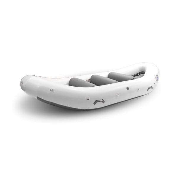 Featuring the Super Duper Puma 14 fishing raft, raft manufactured by AIRE shown here from a twelfth angle.