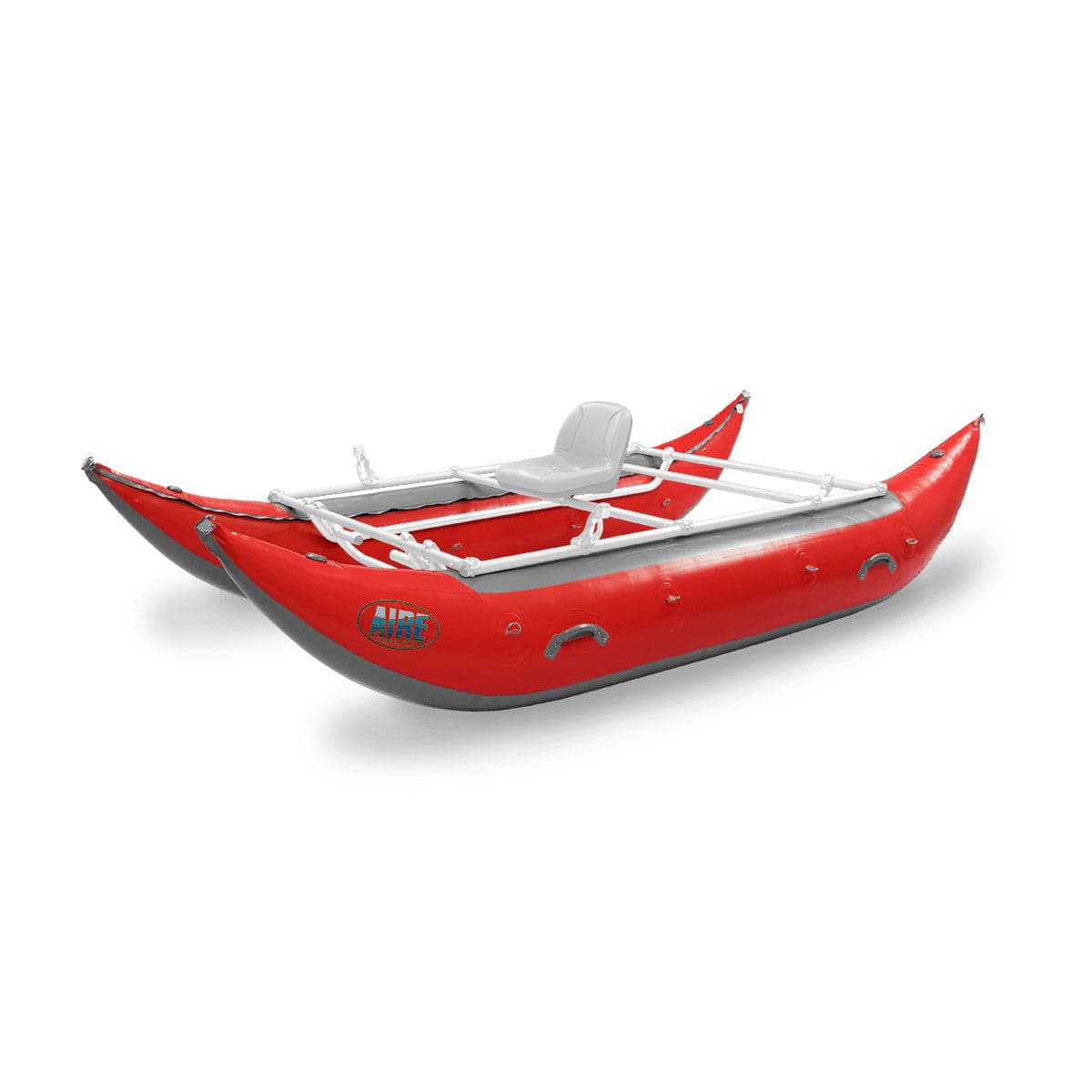 Featuring the Wave Destroyer Catarafts cataraft, fishing cat manufactured by AIRE shown here from a sixth angle.