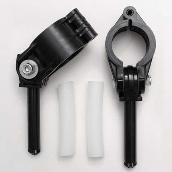 Featuring the Economy Clamp-On Oarlocks oar accessory manufactured by Carlisle shown here from one angle.